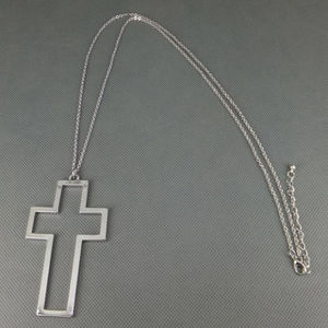 Punk Metal charm Big Cross Pendant Necklace