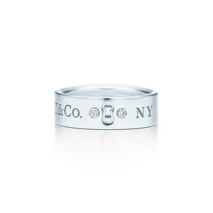 Кольцо Tiffany lock ring из серебра с бриллиантами