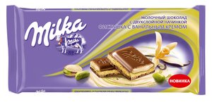 Milka фисташка с ванильным кремом