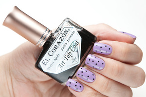 El Corazon - Art Top Coat № 421/7 Black Dotty