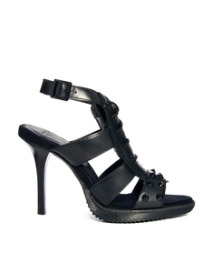 Dr Martens Anastasia Black Packard Heeled Sandal