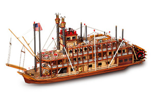 Сборная модель парохода Mississippi