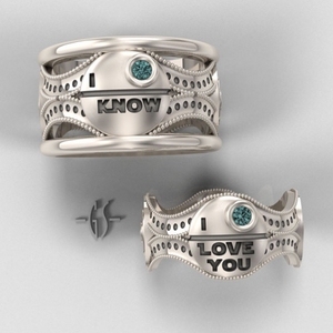 His and Hers Star Wars Ring Set