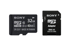MicroSD Карта памяти на 32 ГБ + адаптер
