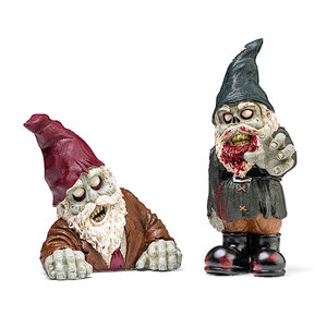ThinkGeek :: Zombie Apocalypse Garden Gnomes
