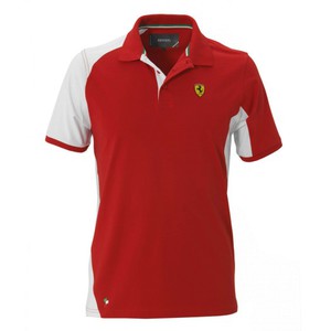 Men's two colours polo t-shirt Ferrari Shield