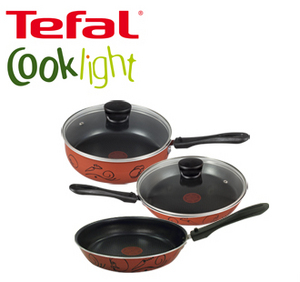 Набор сковородок с антипригарным покрытием и съемными ручками Tefal