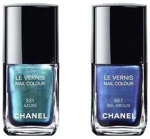 лаки chanel bel argus и azure