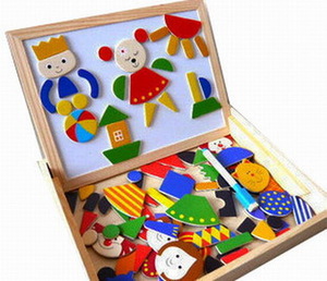 Магнитные деревянные игрушки двусторонний oppssed ребенок головоломка многофункциональный магнитный 1 0.9kg