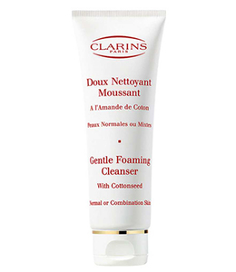 Clarins Gentle Foaming Cleanser with cottonseed