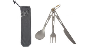 Keith KT310 3 Pieces Titanium Fork + Spoon + Knife