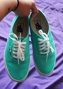 мятные кеды Vans