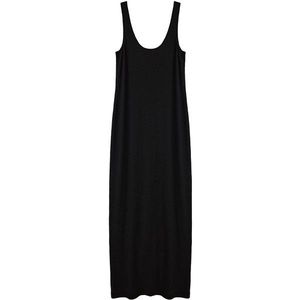 black basic maxi dress