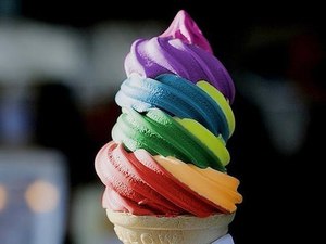 радужное мороженое