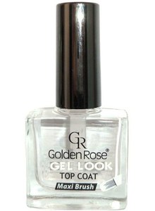 Гелевое покрытие для лака (Gel Look Top Coat) "Golden Rose" "Rich Color"