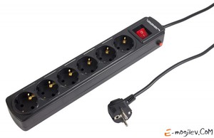 Сетевой фильтр Ippon bk212, black, 1.8m