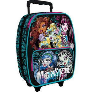 Рюкзак-чемодан на колесиках бренда Monster high