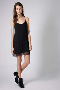 LACE HEM SLIP DRESS