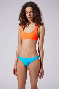 **FLURO RACERBACK BIKINI BY ASHISH X TOPSHOP