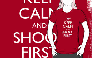 Футболка Keep Calm and Shoot First