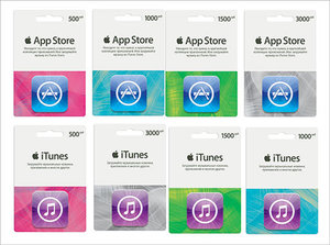 Подарочные карты iTunes и App Store