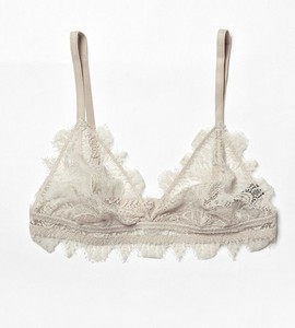 Lace triangle bra