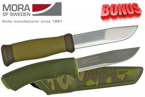 Бонус-пак: нож Mora 2000 и Mora Bushcraft Forest Camo