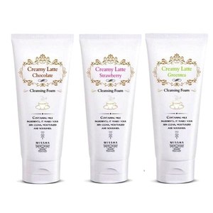 Missha creamy latte cleansing foam клубника