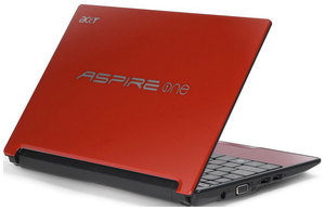 Нетбук красный Acer Aspire