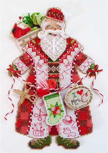 Brooke's Books Publishing - Spirit Of Christmas Stitching Santa