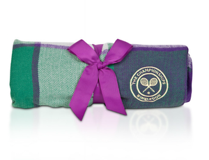 WIMBLEDON PICNIC THROW - PURPLE/GREEN