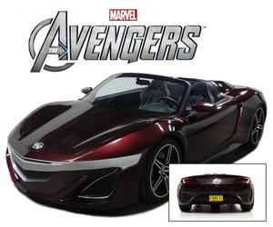 Avengers 2012 Movie Acura NSX Roadster 2012 Tony Stark Iron Man Model