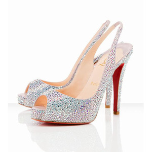 Christian Louboutin No Prive Riche 120mm Aurora Boreale Slingbacks