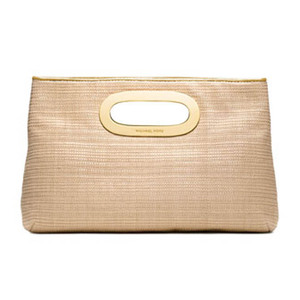 MICHAEL Michael Kors Bags Berkley Straw Clutch