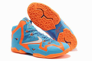 Nike LeBron 11 Blue-Orange New Colors