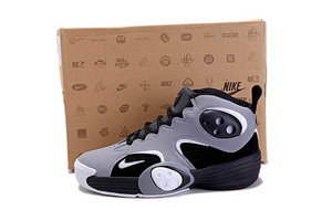 nike flight one nrg cool grey and black basketball sneakers