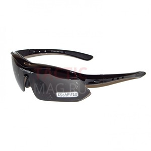 Очки тактические с диоптрийной вставкой Oakley 0089 Чёрные (4+1)