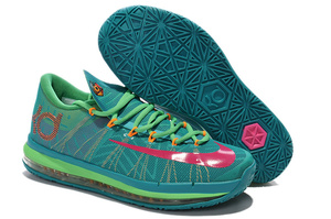 Kevin Durant KD 6 Elite Mens Training Shoes With Tribal Green/Vivid Pink/Night Shade Color