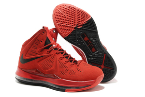 Nike Air Max Lebron X EXT Suede King James Sneakers Black Red Colorways