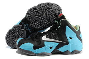 Heads Up : Nike Lebron James Air Max 11 Sport Turquoise and Black/Metallic Silver