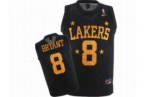 Kobe Bryant Black Jerseys #8 NBA Los Angeles Lakers