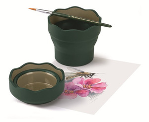 Стаканчик для воды Faber-Castell Clic&Go (зеленый)