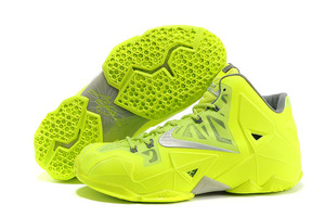 LeBron James 11 Volt Fluorescence Green Ladies Nike Shoes