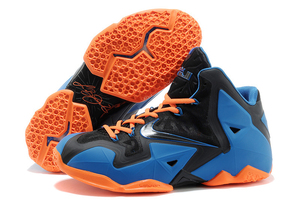 Air Max Lebron 11 King James Shoes Hyper Blue Black Orange