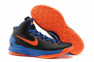 Nike Zoom KD V Kevin Durant Shoes Black Photo Blue And Team Orange Colorways