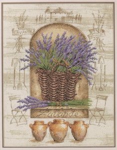 French Lavender Cross Stitch Kit