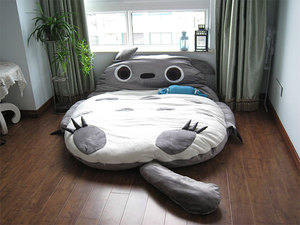 A Gigantic Totoro Sleeping Bag Bed