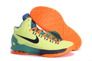 Mens Nike Zoom Kevin Durant 5 "Area 72 All Star" New Colorways liquid lime obsidian/sport turquoise & total crimson Basketball Shoe