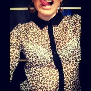 леопардовая блузка