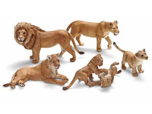 Schleich Львы и Крокодилы